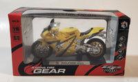 Haxing Toys Raging Fire Gear 360 Haxing Super Motor Cycle Yellow Sound and Light 1:16 Scale Die Cast Toy Car Vehicle New in Box