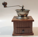 Vintage 1970s OBO Wood and Metal Coffee Grinder Mill