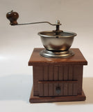 Vintage 1970s OBO Wood and Metal Coffee Grinder Mill