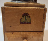 Antique Armin Trosser Wood and Metal Coffee Grinder Mill