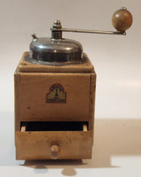 Antique Armin Trosser Wood and Metal Coffee Grinder Mill