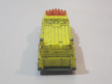 2004 Matchbox Fire International Pumper Neon Yellow Fire Truck Die Cast Toy Car Firefighting Rescue Vehicle