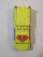 2004 Matchbox Fire International Pumper Neon Yellow Fire Truck Die Cast Toy Car Firefighting Rescue Vehicle