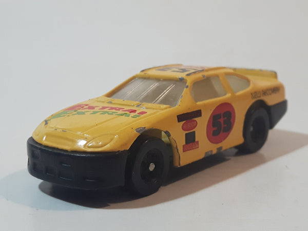 Unknown Brand #53 Extra! Extra! Spain Stock Car Yellow Die Cast Toy Race Car Vehicle