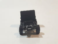 Vintage Yatming Semi Delivery Truck Black Die Cast Toy Car Vehicle