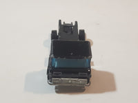 Vintage Yatming Semi Delivery Truck Black Die Cast Toy Car Vehicle