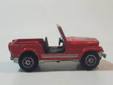 Vintage 1980s Yatming No. 1608 Jeep CJ7 Red Die Cast Toy Car Vehicle