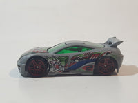 2003 Hot Wheels Anime Series Seared Tuner Primer Grey Die Cast Toy Car Vehicle
