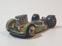 2007 Hot Wheels Blast & Crash Flattery Metalflake Olive Green Die Cast Toy Car Vehicle