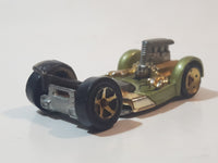 2007 Hot Wheels Blast & Crash Flattery Metalflake Olive Green Die Cast Toy Car Vehicle