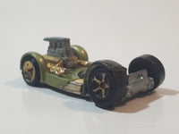 2007 Hot Wheels Blast & Crash Flattery Metalflake Olive Green Die Cast Toy Car Vehicle