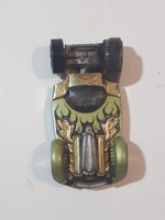 2007 Hot Wheels Blast & Crash Flattery Metalflake Olive Green Die Cast Toy Car Vehicle