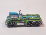 2007 Hot Wheels Wild Things Semi-Psycho Green Die Cast Toy Car Vehicle