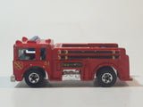 1982 Hot Wheels Fire Eater Red Fire Truck Die Cast Toy Car Vehicle - BW - Blue Lights