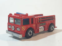 1982 Hot Wheels Fire Eater Red Fire Truck Die Cast Toy Car Vehicle - BW - Blue Lights