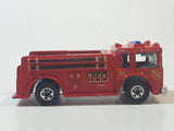 1982 Hot Wheels Fire Eater Red Fire Truck Die Cast Toy Car Vehicle - BW - Blue Lights