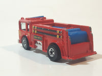 1982 Hot Wheels Fire Eater Red Fire Truck Die Cast Toy Car Vehicle - BW - Blue Lights