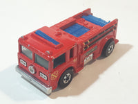 1982 Hot Wheels Fire Eater Red Fire Truck Die Cast Toy Car Vehicle - BW - Blue Lights