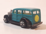 1993 Hot Wheels '40's Woodie Teal and Black Wood Panel Die Cast Toy Car Vehicle