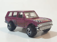 1997 Hot Wheels Biff! Bamm! Boom! Range Rover Dark Magenta Pink Die Cast Toy Car Vehicle