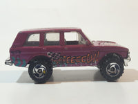 1997 Hot Wheels Biff! Bamm! Boom! Range Rover Dark Magenta Pink Die Cast Toy Car Vehicle