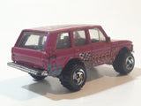 1997 Hot Wheels Biff! Bamm! Boom! Range Rover Dark Magenta Pink Die Cast Toy Car Vehicle