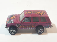 1997 Hot Wheels Biff! Bamm! Boom! Range Rover Dark Magenta Pink Die Cast Toy Car Vehicle