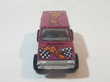 1997 Hot Wheels Biff! Bamm! Boom! Range Rover Dark Magenta Pink Die Cast Toy Car Vehicle