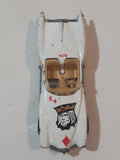 1997 Hot Wheels Dealer's Choice Street Beast White and Gold Die Cast Toy Car Vehicle