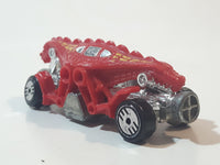 1986 Hot Wheels Speed Demons Double Demon Dinosaur Red Die Cast Toy Car Vehicle