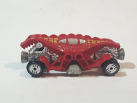 1986 Hot Wheels Speed Demons Double Demon Dinosaur Red Die Cast Toy Car Vehicle