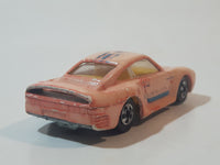 1988 Hot Wheels Color Racers Porsche 959 Light Pink White Die Cast Toy Race Car Vehicle