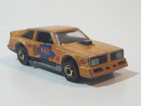 1983 Hot Wheels Flat Out 442 Metalflake Gold Die Cast Toy Muscle Car Vehicle GHO - Hong Kong