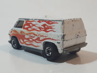 Vintage 1980 Hot Wheels '70's Van Super Van Enamel White Die Cast Toy Car Vehicle