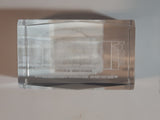 Rare 1997-2005 Chase Field Bank One Ballpark Laser Engraved Glass Paperweight