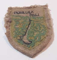 Porlock Hill Embroidered Fabric Patch Badge