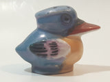 Antique Japan Mid Century Blue and Peach Luster Duck Ceramic Salt or Pepper Shaker (Single)