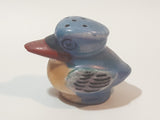 Antique Japan Mid Century Blue and Peach Luster Duck Ceramic Salt or Pepper Shaker (Single)