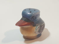 Antique Japan Mid Century Blue and Peach Luster Duck Ceramic Salt or Pepper Shaker (Single)