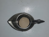 Vintage Medieval Knight Helmet Shaped Heavy Metal Table Top Gas Lighter with Inner Storage