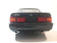 Yatming Road Tough No. 92038 1989 Lexus LS 400 1/18 Scale Black Die Cast Toy Car Vehicle