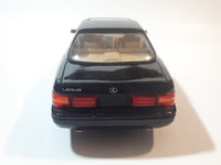 Yatming Road Tough No. 92038 1989 Lexus LS 400 1/18 Scale Black Die Cast Toy Car Vehicle