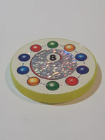 Pool Billiards Snooker 8 Ball Yellow Plastic Caps Pog Slammer