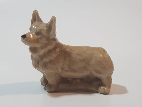 Vintage Wade England Whimsies Red Rose Tea Corgi Dog Figurine