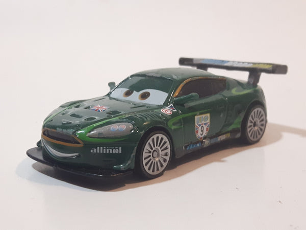 Disney Pixar Cars #9 World Grand Prix Dark Green Die Cast Toy Car Vehicle V2813