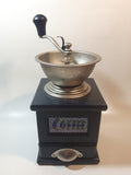 Mosaic Tile Wood and Metal Coffee Grinder Mill