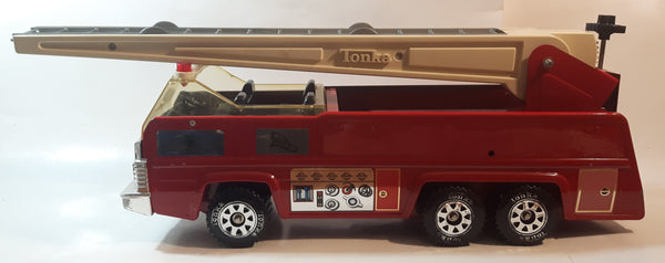 Vintage Tonka No. 2 Ladder Fire Truck Red 24" Long Pressed Steel Toy Car Vehicle