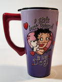 Betty Boop A Girls Best Friend Is Her Dog! Ceramic Travel Coffee Mug Cup With Lid