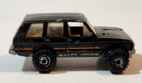 1996 Hot Wheels Range Rover Metallic Black Die Cast Toy Car Vehicle