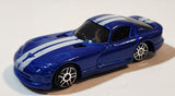 2019 Maisto Fresh Metal 1996 Dodge Viper GTS Blue with White Stripes Die Cast Toy Car Vehicle